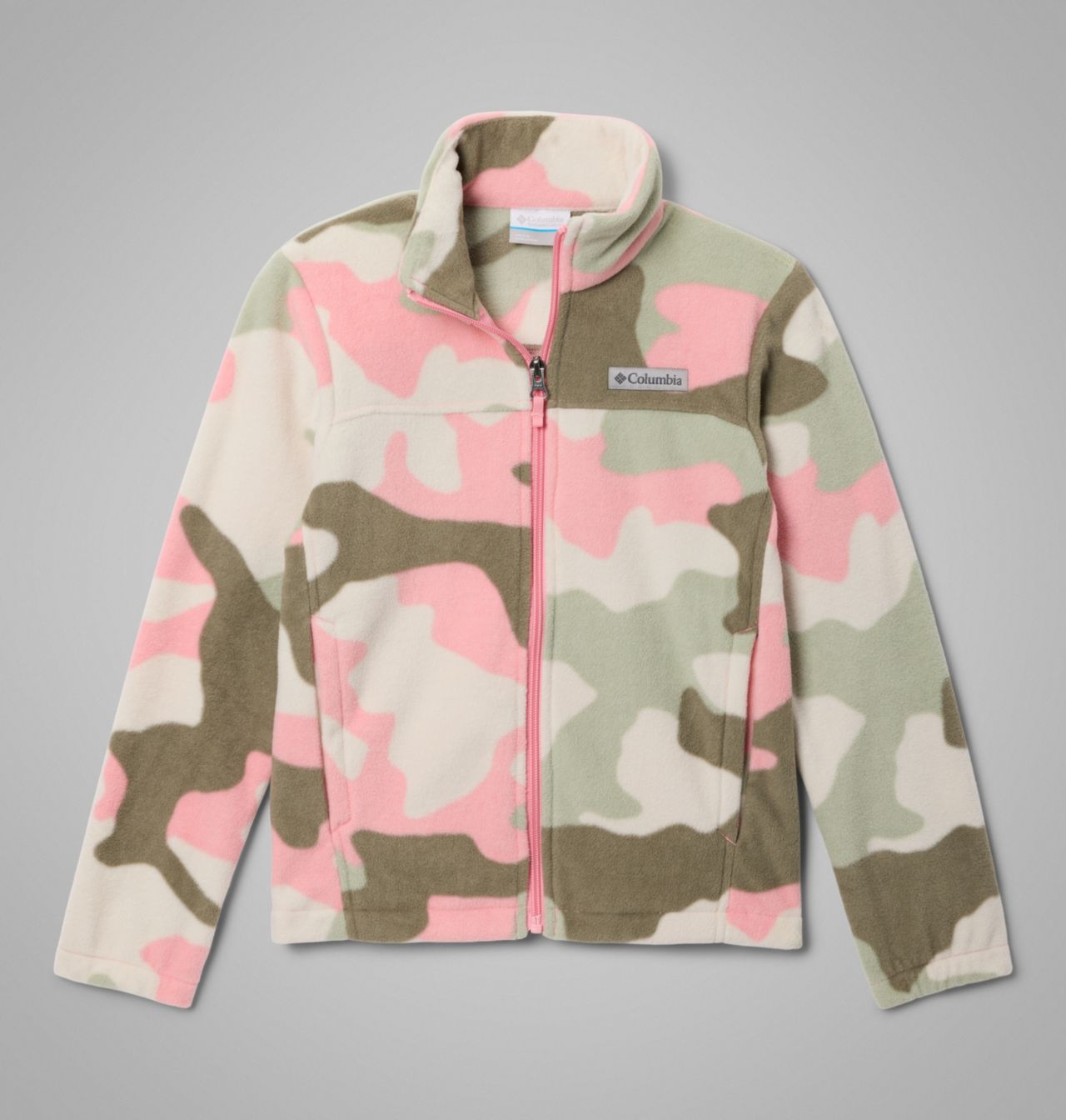 Girls' Castle Dale™ Printed Full Zip Fleece Jacket 1