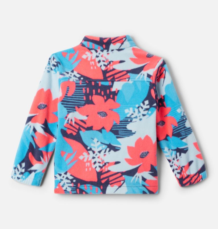 Girls' Toddler Castle Dale Printed Full Zip Fleece Jacket, Color: Nocturnal Scraptanical, image 2
