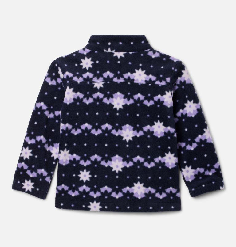 Girls' Toddler Castle Dale Printed Full Zip Fleece Jacket, Color: Dark Nocturnal Daisy Dot, image 2