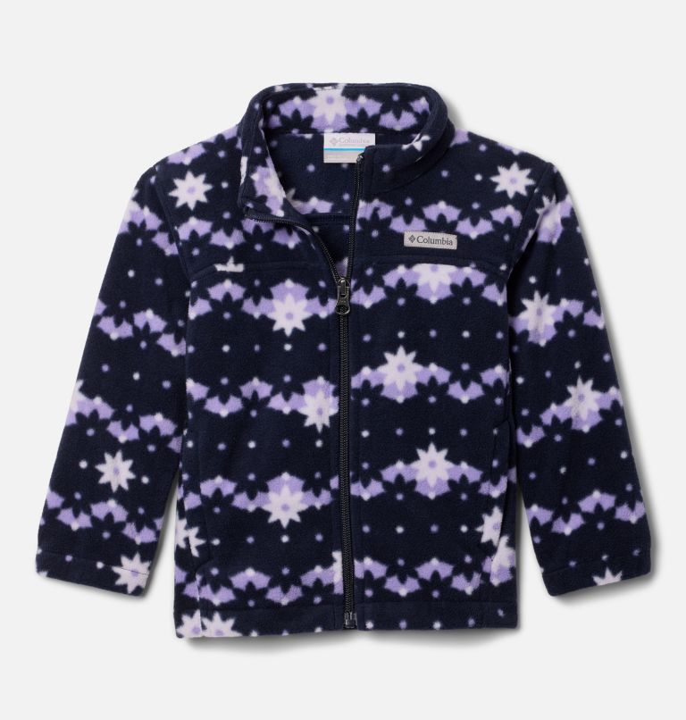 Girls' Toddler Castle Dale Printed Full Zip Fleece Jacket, Color: Dark Nocturnal Daisy Dot, image 1