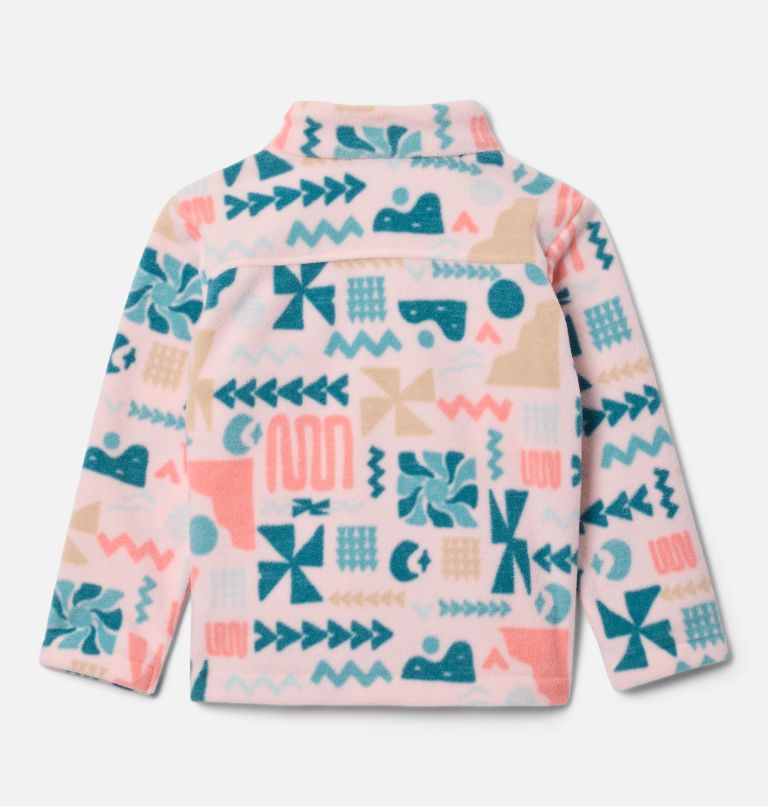 Girls' Toddler Castle Dale Printed Full Zip Fleece Jacket, Color: Satin Pink Outerbounds, image 2