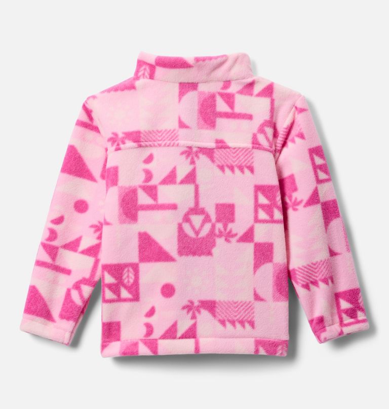 Girls' Toddler Castle Dale Printed Full Zip Fleece Jacket, Color: Wild Rose Quest, image 2