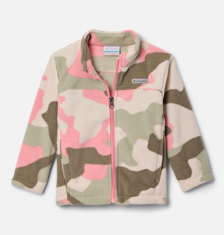 Girls' Toddler Castle Dale Printed Full Zip Fleece Jacket, Color: Pink Orchid Mod Camo, image 1