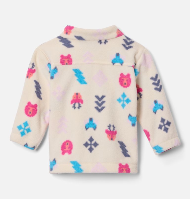 Girls' Infant Castle Dale Printed Full Zip Fleece, Color: Chalk Woodlands, image 2