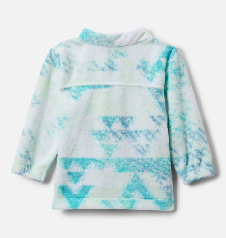 Girls' Infant Castle Dale Printed Full Zip Fleece, Color: Bright Aqua Distant Peaks, image 2