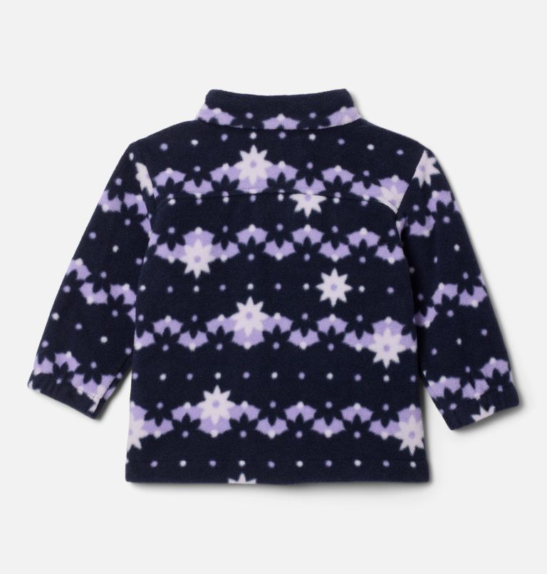 Girls' Infant Castle Dale Printed Full Zip Fleece, Color: Dark Nocturnal Daisy Dot, image 2