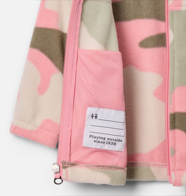 Girls' Infant Castle Dale Printed Full Zip Fleece, Color: Pink Orchid Mod Camo, image 3