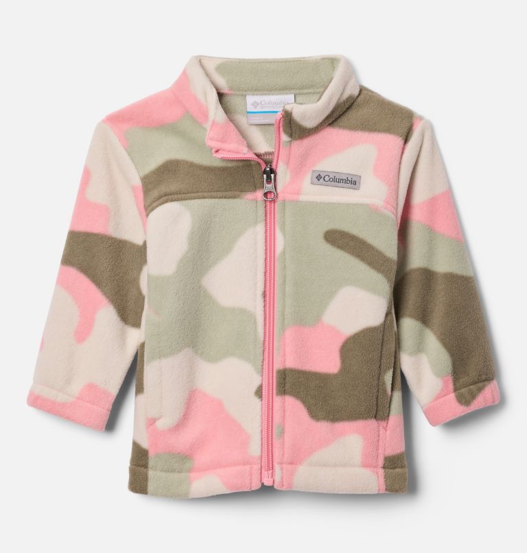 Girls' Infant Castle Dale Printed Full Zip Fleece, Color: Pink Orchid Mod Camo, image 1