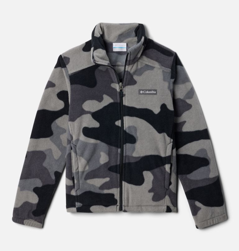 Manteau polaire imprimé à fermeture éclair Castle Dale pour garçon, Color: Black Mod Camo, image 1