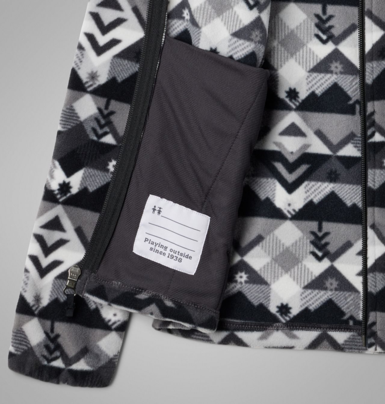 Boys' Castle Dale™ Printed Full Zip Fleece 3