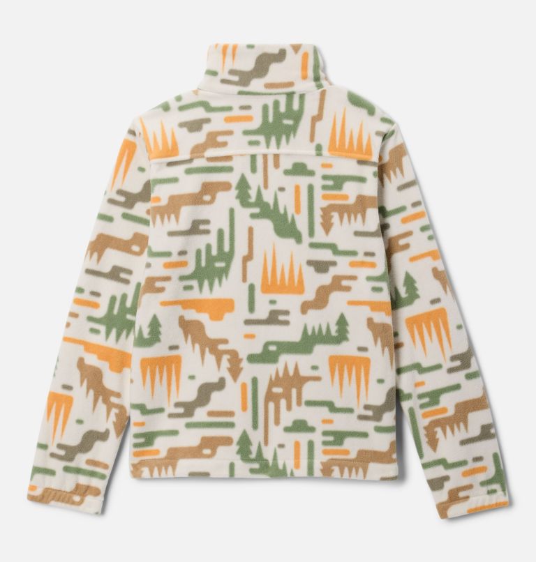 Boys' Castle Dale Printed Full Zip Fleece, Color: Dark Stone Highland, image 2