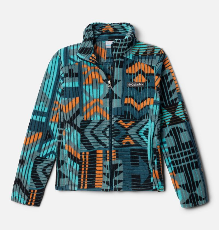 Manteau polaire imprimé à fermeture éclair Castle Dale pour garçon, Color: Night Wave Pathways, image 1