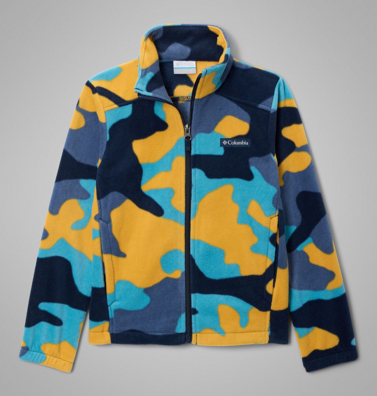 Boys' Castle Dale™ Printed Full Zip Fleece | 424 | XL 1