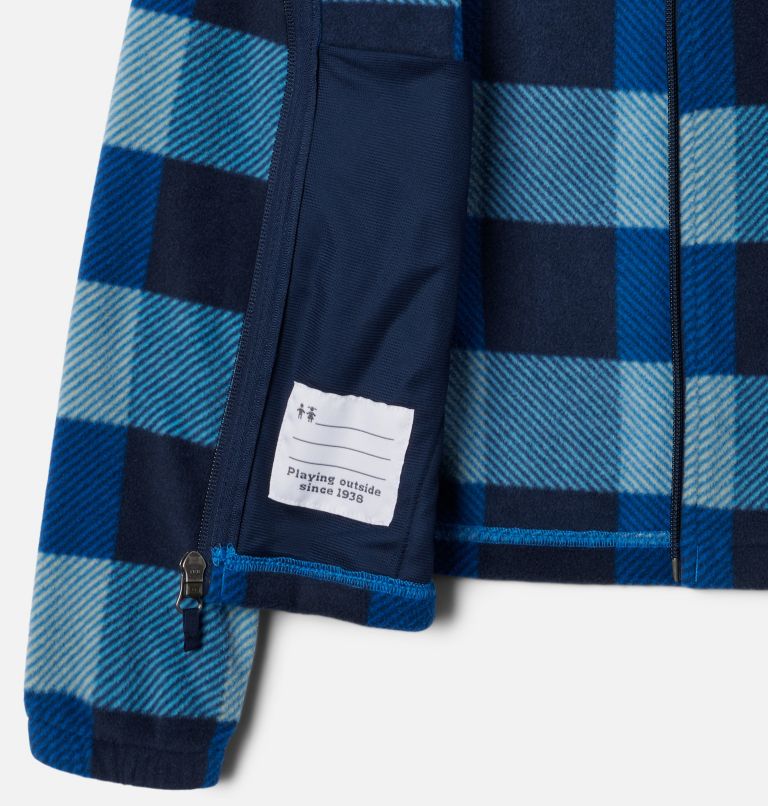 Castle Dale Printed Full Zip Fleece | 434 | XL, Color: Bright Indigo Check Multi, image 3