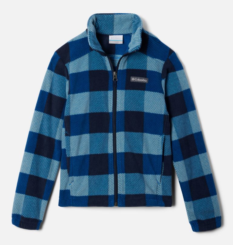 Castle Dale Printed Full Zip Fleece | 434 | XL, Color: Bright Indigo Check Multi, image 1