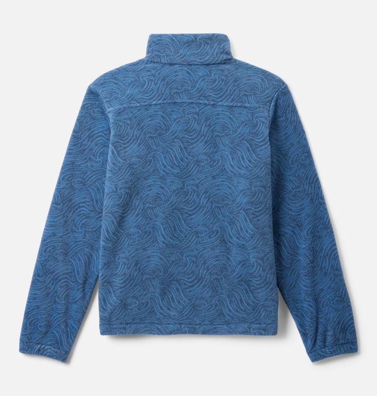 Boys' Castle Dale Printed Full Zip Fleece, Color: Skyler Sunwaves, image 2