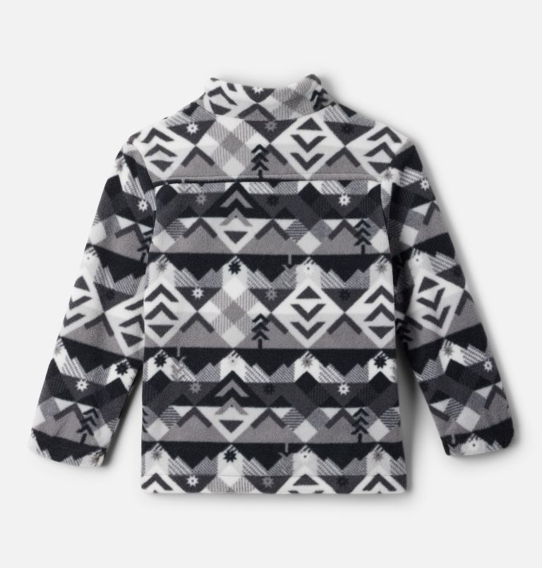 Boys' Toddler Castle Dale Printed Full Zip Fleece, Color: Shark Checkpoint, image 2
