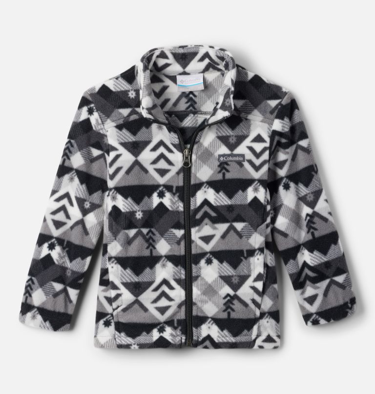 Boys' Toddler Castle Dale Printed Full Zip Fleece, Color: Shark Checkpoint, image 1
