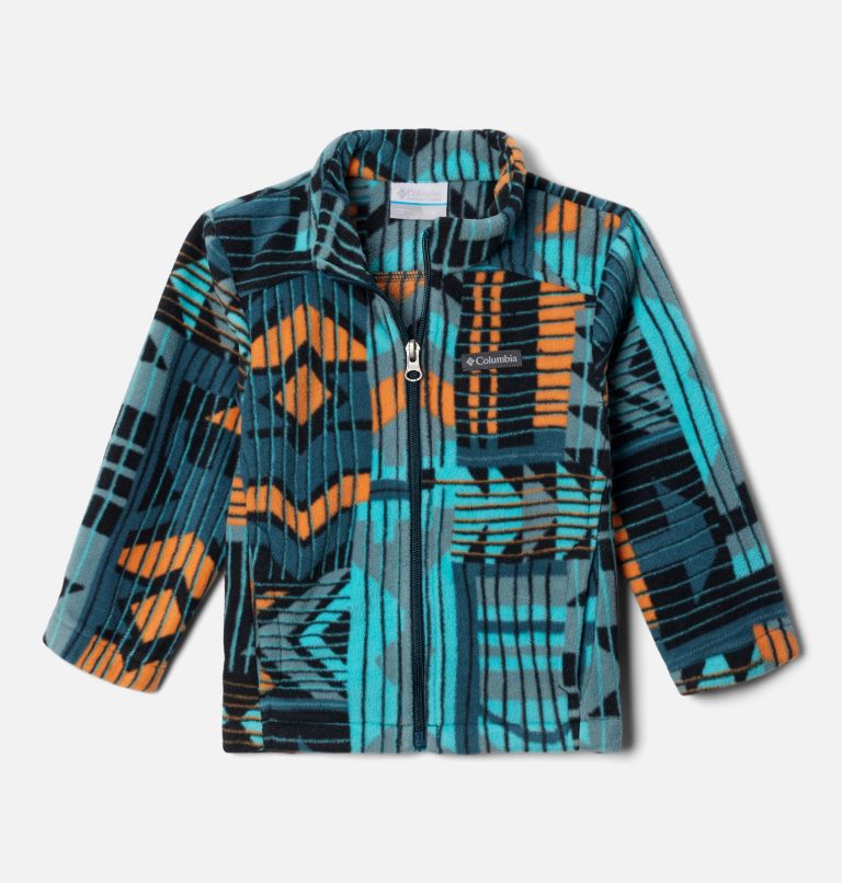 Boys' Toddler Castle Dale Printed Full Zip Fleece, Color: Night Wave Pathways, image 1