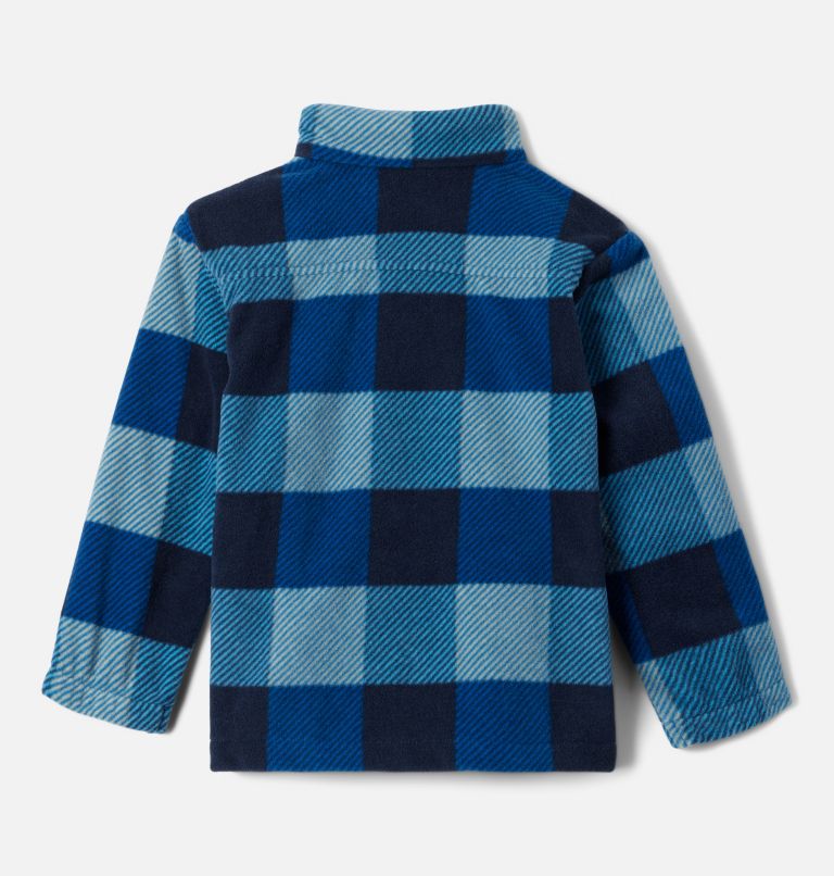 Boys' Toddler Castle Dale Printed Full Zip Fleece, Color: Bright Indigo Check Multi, image 2
