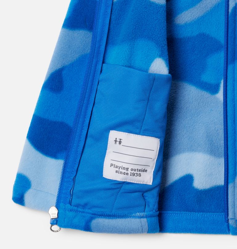 Manteau polaire imprimé à fermeture éclair Castle Dale pour petit garçon, Color: Super Blue Camo, image 3