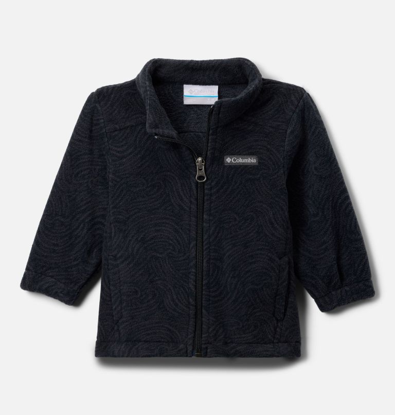 Boys' Infant Castle Dale Printed Full Zip Fleece, Color: Black Sunwaves, image 1