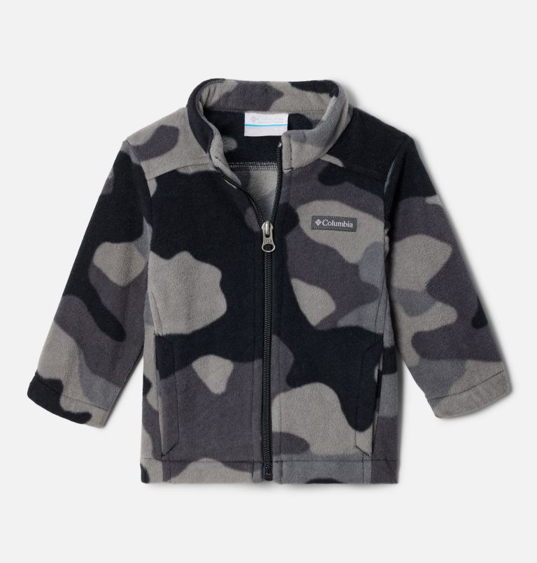 Boys' Infant Castle Dale Printed Full Zip Fleece, Color: Black Mod Camo, image 1
