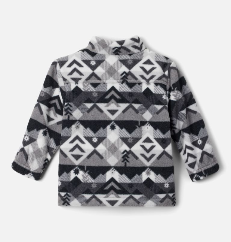 Boys' Infant Castle Dale Printed Full Zip Fleece, Color: Shark Checkpoint, image 2