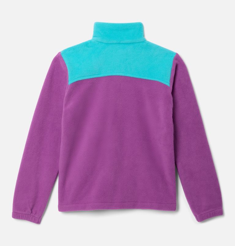 Girls' Castle Dale Full Zip Fleece Jacket, Color: Razzle, Geyser, image 2