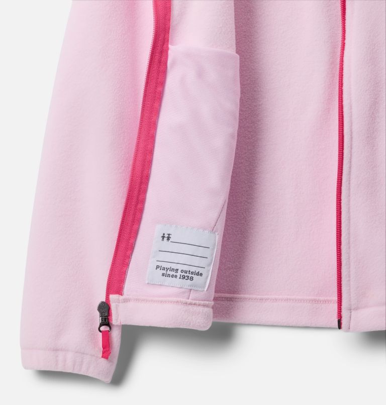 Girls' Castle Dale Full Zip Fleece Jacket, Color: Pink Dawn, Ultra Pink, image 3