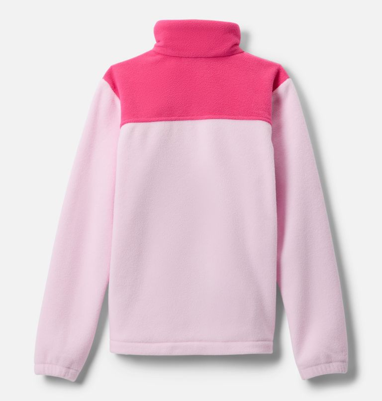 Girls' Castle Dale Full Zip Fleece Jacket, Color: Pink Dawn, Ultra Pink, image 2