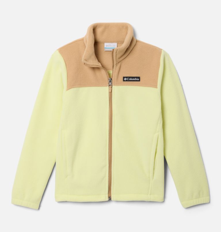 Girls' Castle Dale Full Zip Fleece Jacket, Color: Citron Haze, Canoe, image 1