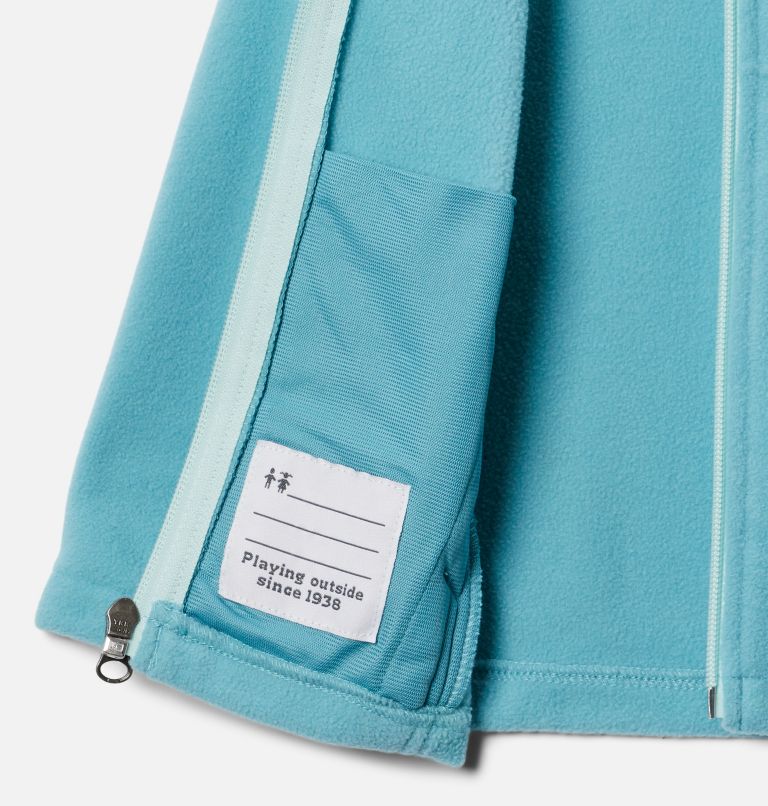 Girls' Toddler Castle Dale Full Zip Fleece Jacket, Color: Sea Wave, Icy Morn, image 3