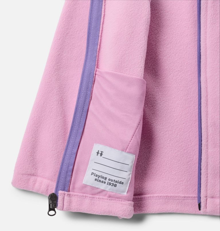 Manteau polaire à fermeture éclair Castle Dale Petite fille, Color: Cosmos, Paisley Purple, image 3