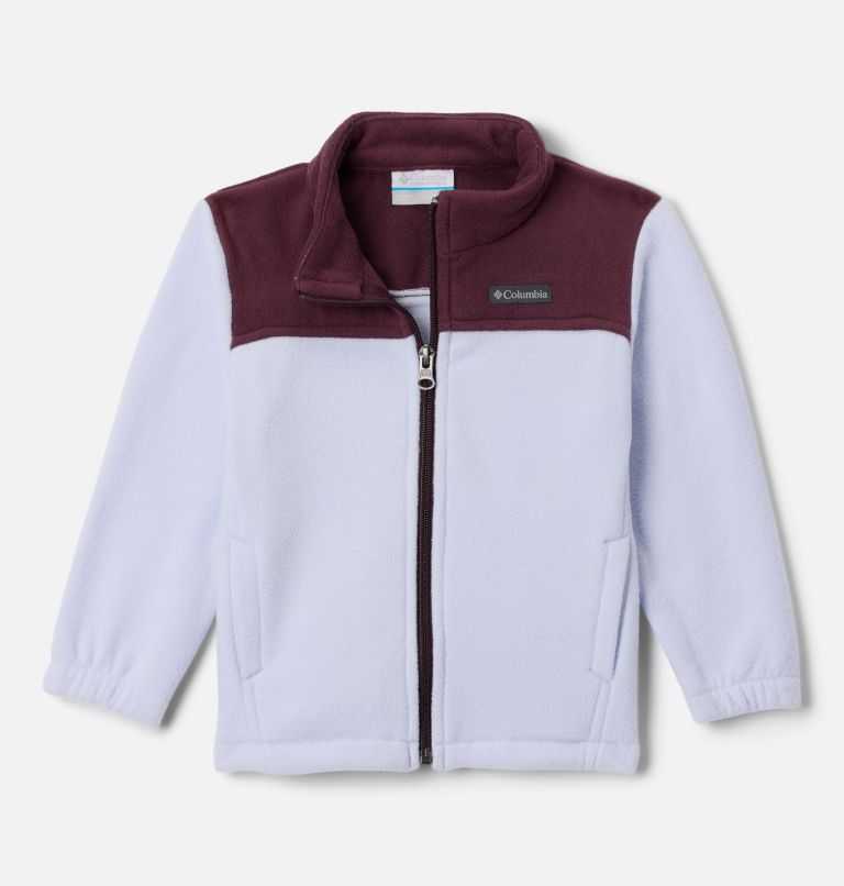 Girls' Toddler Castle Dale Full Zip Fleece Jacket, Color: Snowdrift, Moonvista, image 1