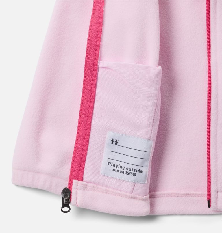 Girls' Toddler Castle Dale Full Zip Fleece Jacket, Color: Pink Dawn, Ultra Pink, image 3