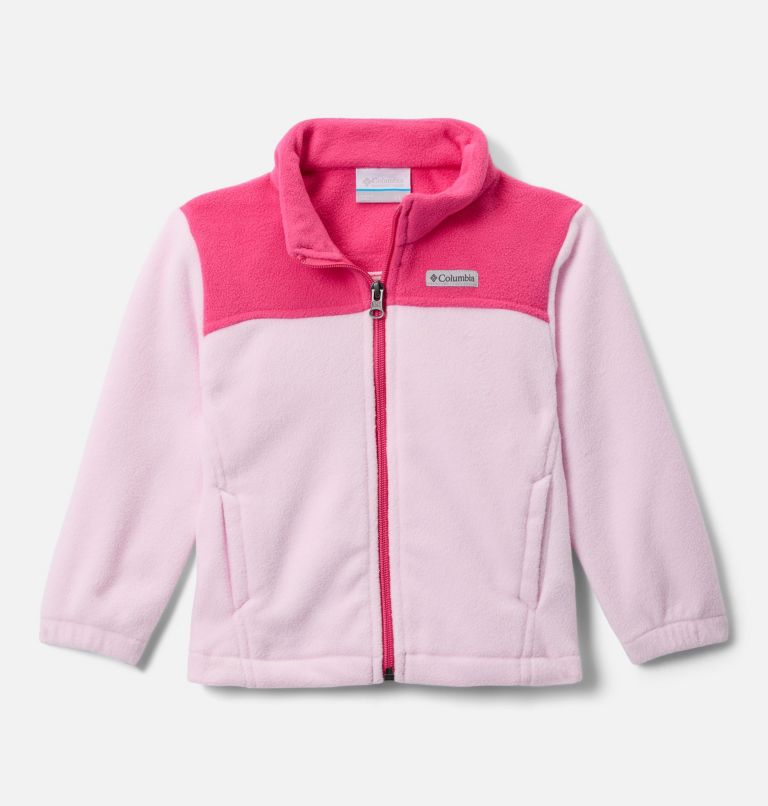 Girls' Toddler Castle Dale Full Zip Fleece Jacket, Color: Pink Dawn, Ultra Pink, image 1