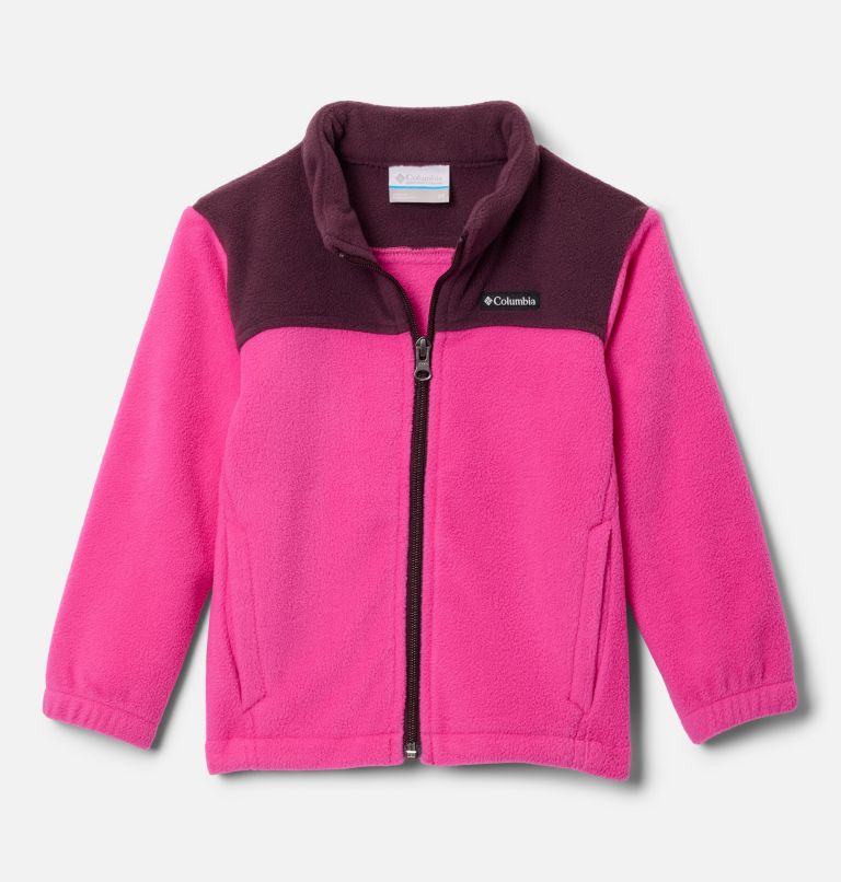 Girls' Toddler Castle Dale Full Zip Fleece Jacket, Color: Pink Ice, Moonvista, image 1