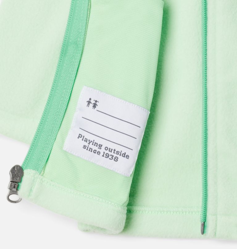 Infant Girls' Castle Dale Full Zip Fleece Jacket, Color: Key West, Light Jade, image 3