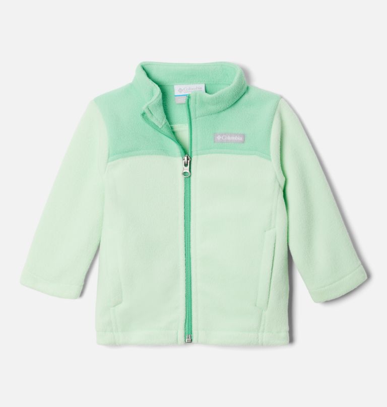 Infant Girls' Castle Dale Full Zip Fleece Jacket, Color: Key West, Light Jade, image 1