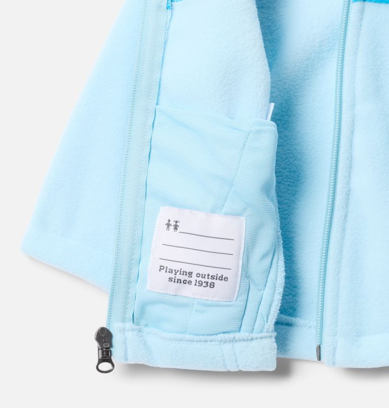 Infant Girls' Castle Dale Full Zip Fleece Jacket, Color: Spring Blue, Blue Chill, image 3