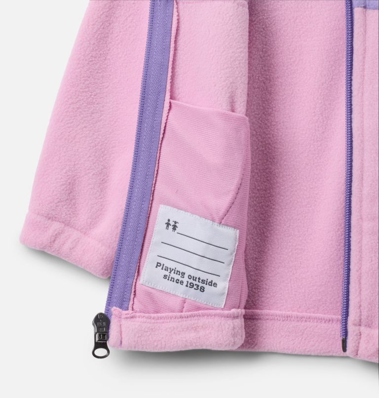 Infant Girls' Castle Dale Full Zip Fleece Jacket, Color: Cosmos, Paisley Purple, image 3