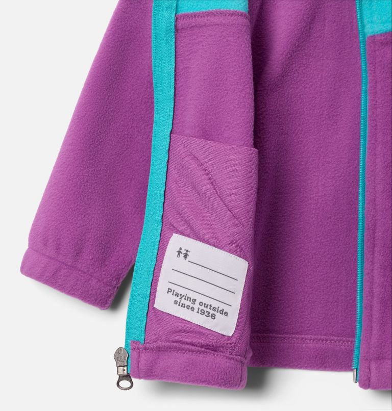 Infant Girls' Castle Dale Full Zip Fleece Jacket, Color: Razzle, Geyser, image 3