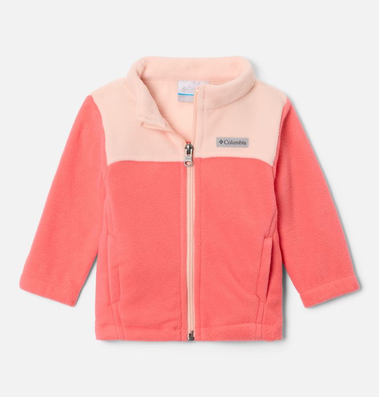 Infant Girls' Castle Dale Full Zip Fleece Jacket, Color: Blush Pink, Peach Blossom, image 1
