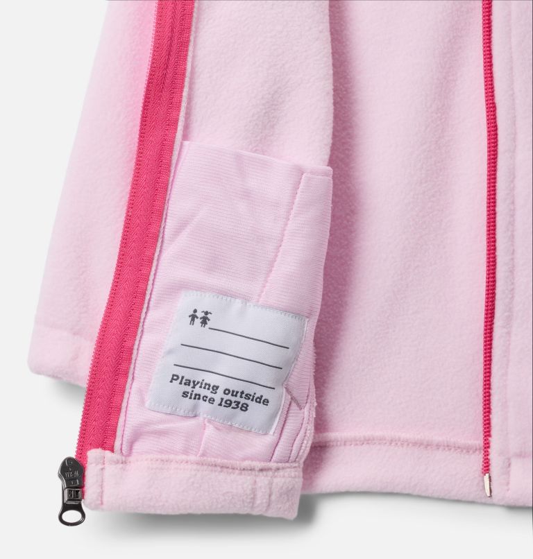 Infant Girls' Castle Dale Full Zip Fleece Jacket, Color: Pink Dawn, Ultra Pink, image 3