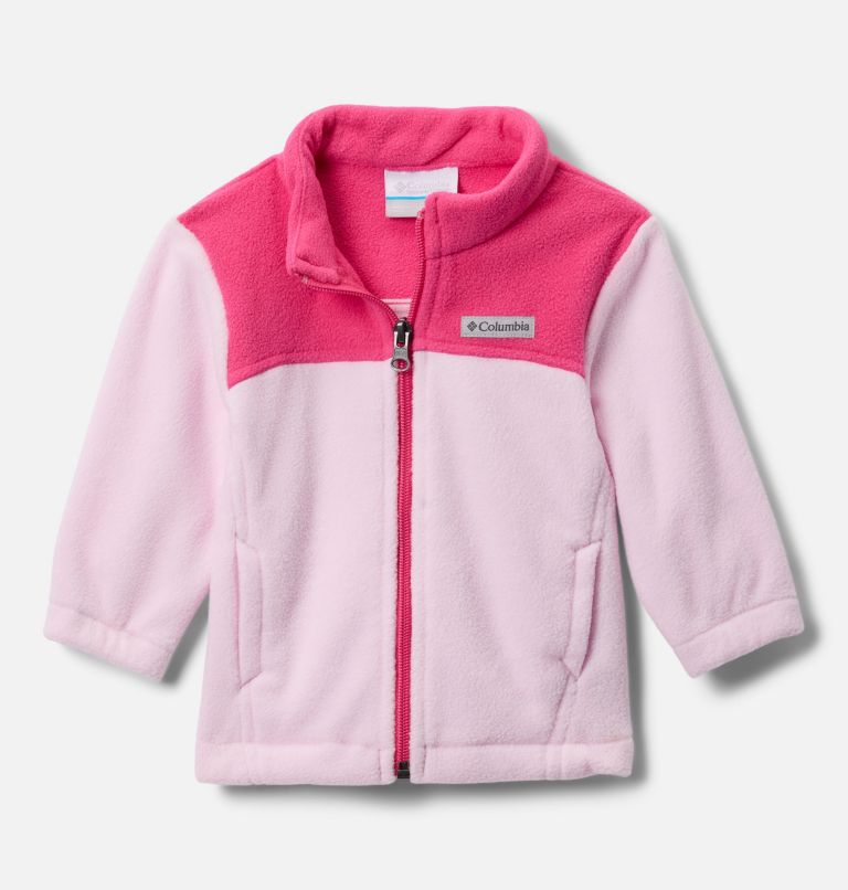 Infant Girls' Castle Dale Full Zip Fleece Jacket, Color: Pink Dawn, Ultra Pink, image 1