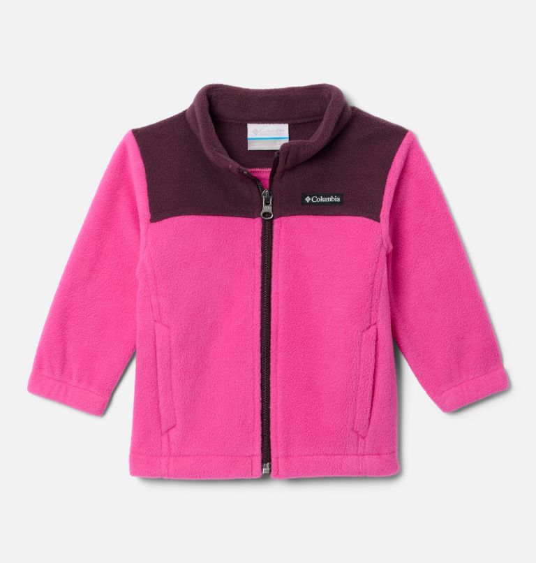 Infant Girls' Castle Dale Full Zip Fleece Jacket, Color: Pink Ice, Moonvista, image 1