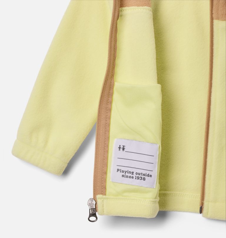 Infant Girls' Castle Dale Full Zip Fleece Jacket, Color: Citron Haze, Canoe, image 3