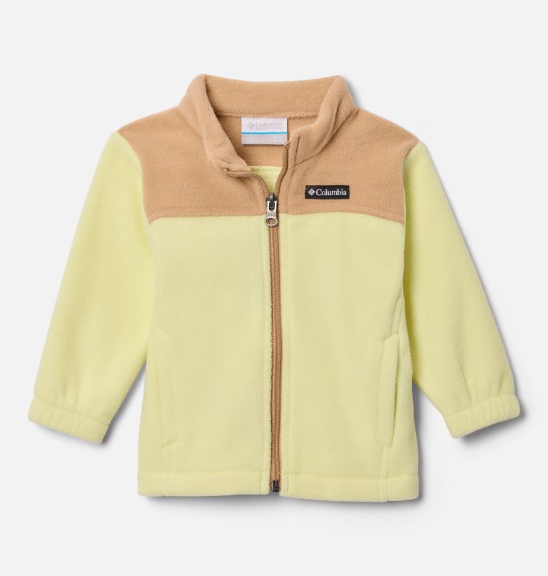 Infant Girls' Castle Dale Full Zip Fleece Jacket, Color: Citron Haze, Canoe, image 1