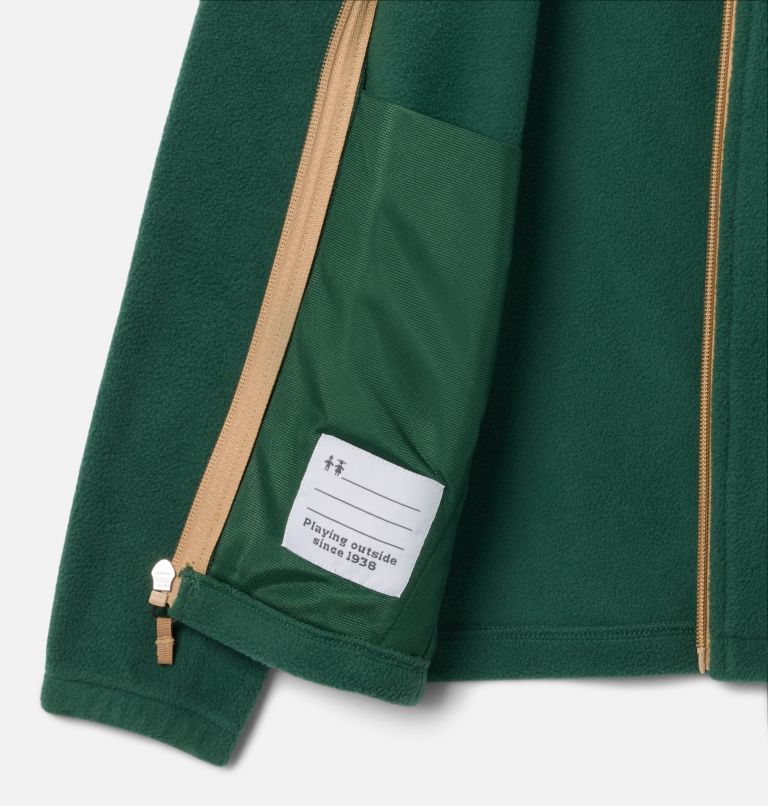 Boys' Castle Dale Full Zip Fleece Jacket, Color: Rain Forest, Canoe, image 3